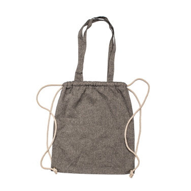 Logo trade promotional merchandise photo of: Recycled cotton bag ADDISON